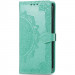Кожаный чехол-книжка Art Case с визитницей для Xiaomi Redmi Note 14 4G (Europe version) (Бирюзовый)