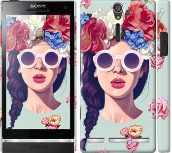 

Чехол Девушка с цветами для Sony Xperia SP M35H 95738