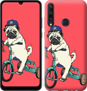 

Чехол Мопс на велосипеде для Huawei Y6p 936255