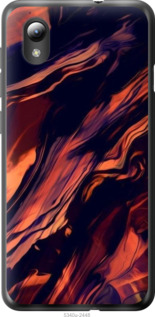 

Чехол Черно-оранжевая абстракция для ZTE Blade A3 2019 1405043
