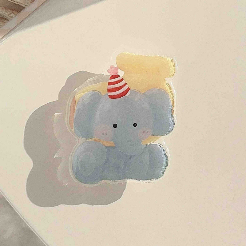 Фото Держатель для телефона Popsocket Baby Animals (Little Blue Elephant) на vchehle.ua
