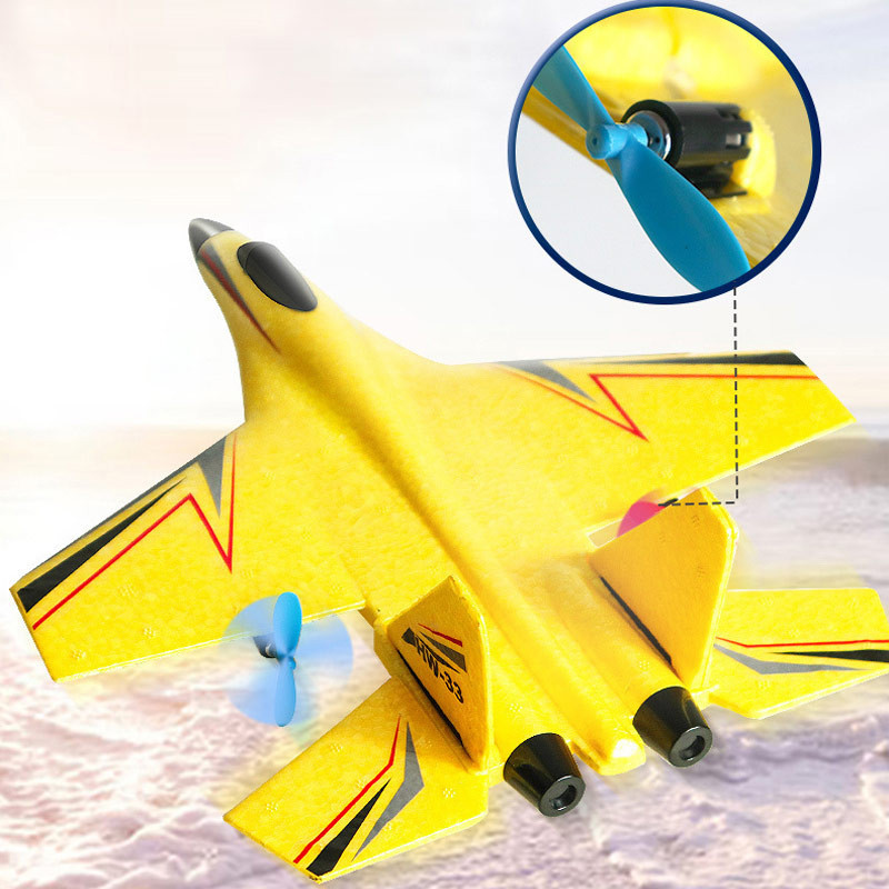 Літак на радіокеруванні SCHE HW33 New Foam (Yellow) в магазині vchehle.ua
