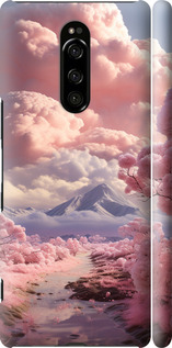 Чехол Розовые облака для Sony Xperia XZ4