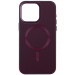 Кожаный чехол Bonbon Leather Metal Style with Magnetic Safe для Apple iPhone 11 (6.1") (Бордовый / Plum)