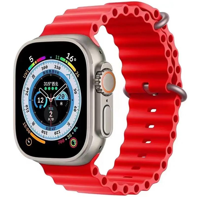 Ремешок Ocean Band для Apple watch 42mm/44mm/45mm/49mm (Красный / Red)