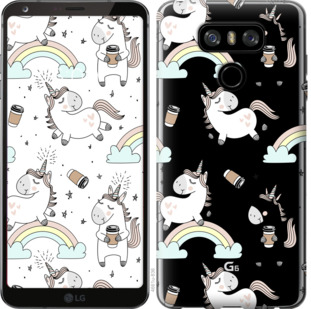 

Чехол Единорог и кофе для LG G6 Plus H870 840835