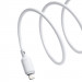 Фото Дата кабель Baseus Silky Series OS Fast Charging USB to Lightning 2.4A (1m) (P1037770) (Moon White) в маназині vchehle.ua