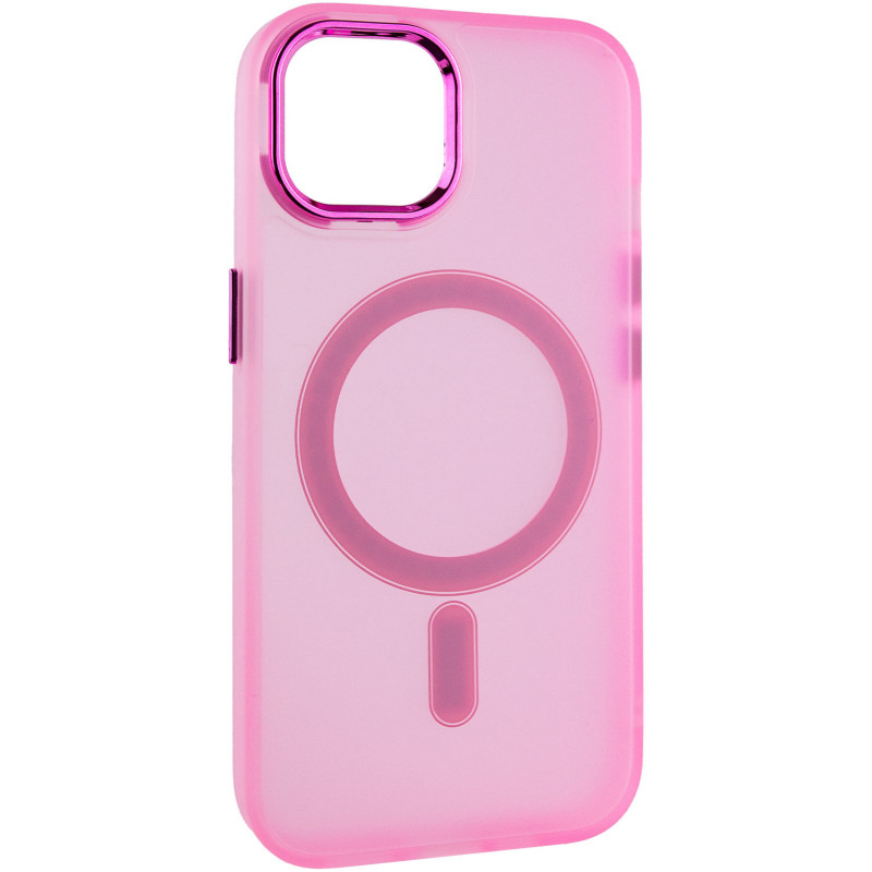 Фото Чехол TPU+PC Lily with Magnetic safe для Apple iPhone 14 (6.1") (Light Pink) на vchehle.ua