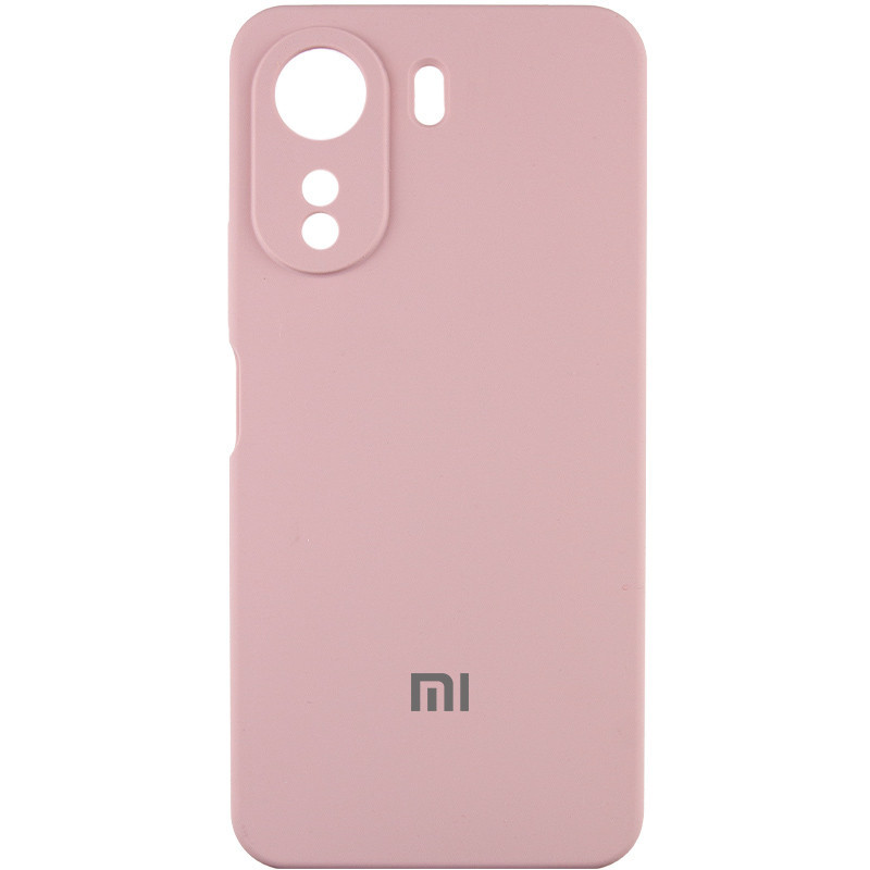 Чехол Silicone Cover Lakshmi Full Camera (AAA) with Logo для Xiaomi Redmi 13C / Poco C65 (Розовый / Pink Sand)