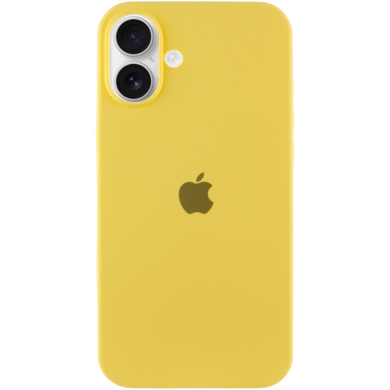 Чохол Silicone Case Full Protective (AA) на Apple iPhone 16 Plus (6.7") (Жовтий / Yellow)