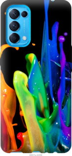 

Чехол брызги краски для Oppo Find X3 Lite 1205973