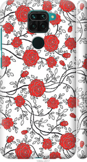 

Чехол Красные розы на белом фоне для Xiaomi Redmi Note 9 1388689