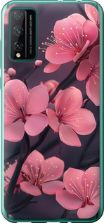 Чехол Пурпурная сакура для Huawei Honor Play 4T Pro