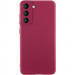Чехол Silicone Cover Lakshmi Full Camera (AA) для Samsung Galaxy S21 FE (Бордовый / Marsala)