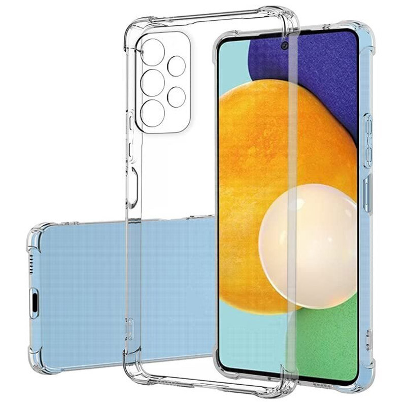 Фото TPU чехол GETMAN Ease logo усиленные углы Full Camera для Samsung Galaxy A52 4G / A52 5G / A52s (Бесцветный (прозрачный)) на vchehle.ua