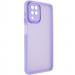 TPU+PC чехол Accent для Samsung Galaxy A12 (White / Purple)