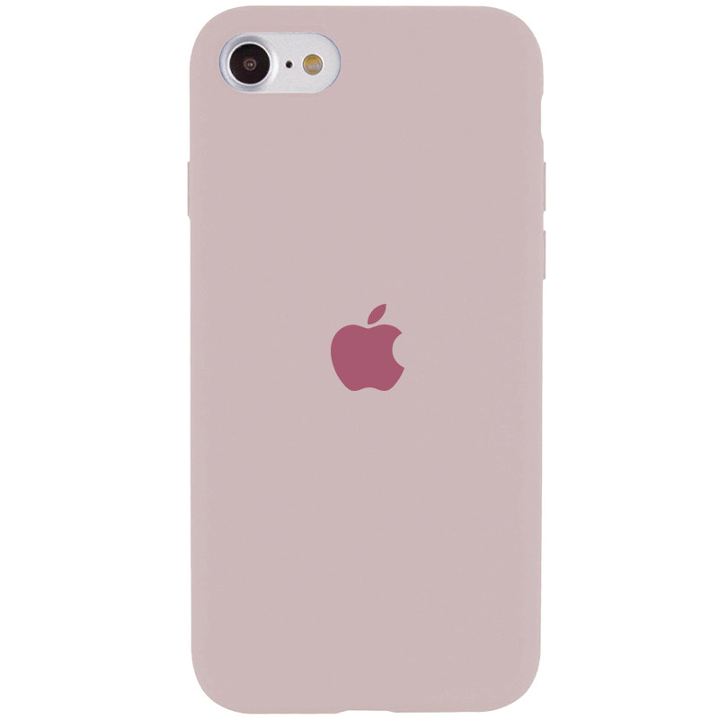 Чехол Silicone Case Full Protective (AA) для Apple iPhone SE (2020) (Серый / Lavender)