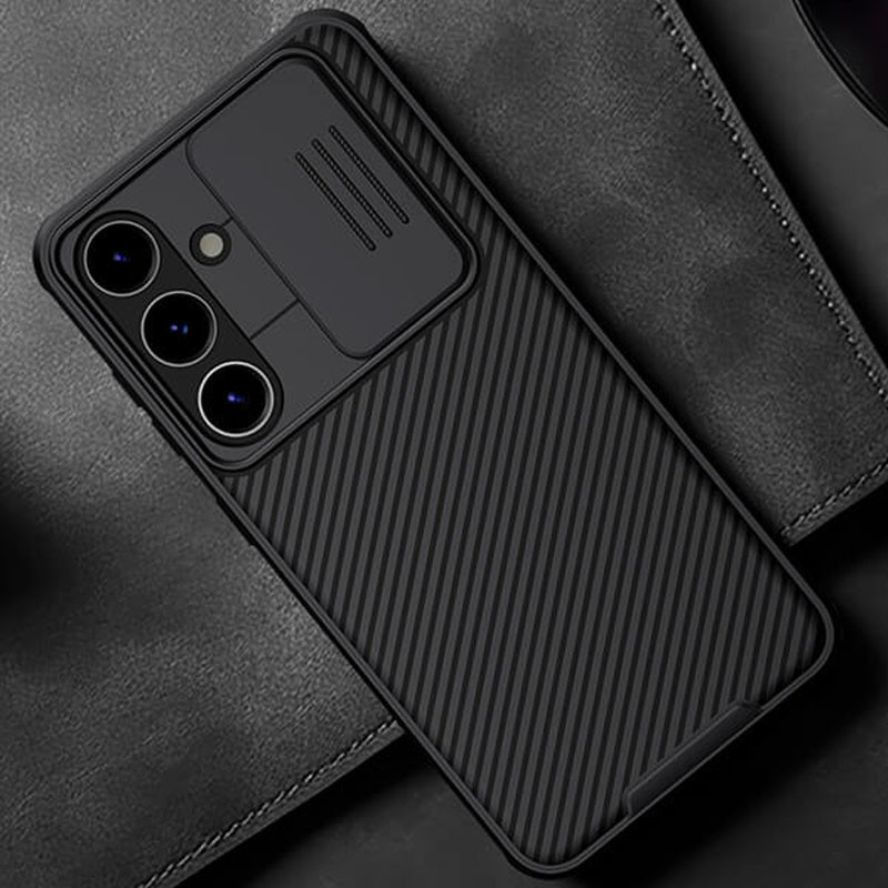 Заказать Карбоновая накладка Nillkin CamShield Pro для Samsung Galaxy S24 (Black) на vchehle.ua