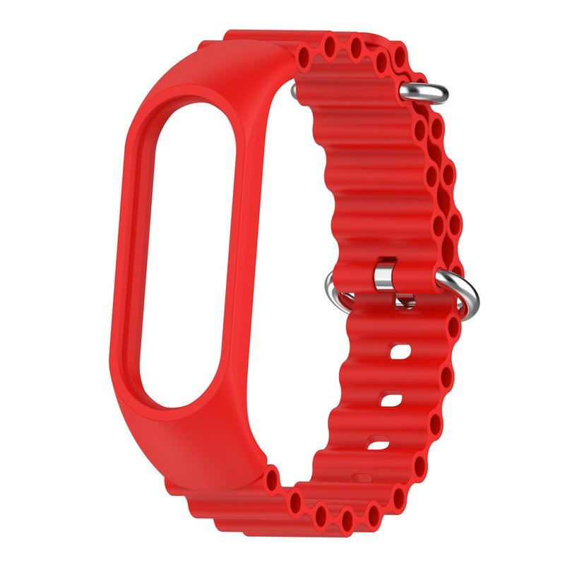 Фото Ремінець Ocean Band для Xiaomi Mi Band 9/8 (Червоний / Red) в маназині vchehle.ua