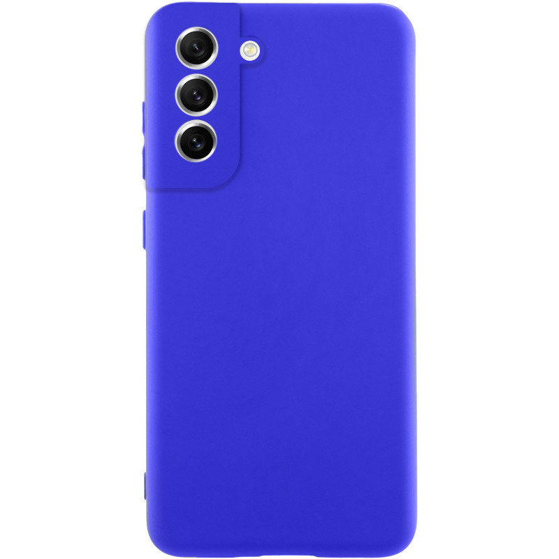 Чехол Silicone Cover Lakshmi Full Camera (AA) для Samsung Galaxy S21 FE (Синий / Iris)