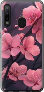 Чохол Пурпурна сакура на Samsung Galaxy A8S