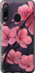 Чохол Пурпурна сакура на Samsung Galaxy A8S