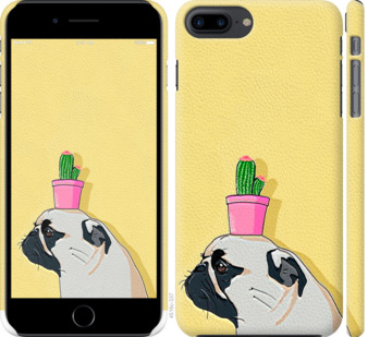 

Чехол Мопс с кактусом для iPhone 8 Plus 795307