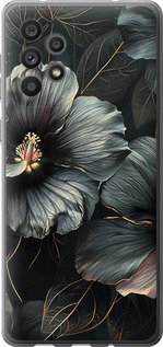 Чехол Черные цветы для Samsung Galaxy A73 A736B
