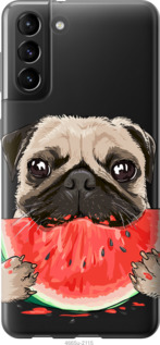 

Чехол Мопс и арбуз для Samsung Galaxy S21 Plus 1142696