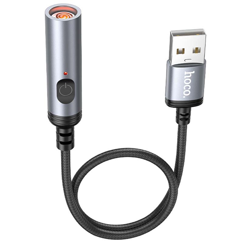 Портативный прикуриватель зажигалка Hoco UA30 USB