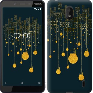 

Чохол Ілюстрація нічного міста на Nokia 1 Plus 763945