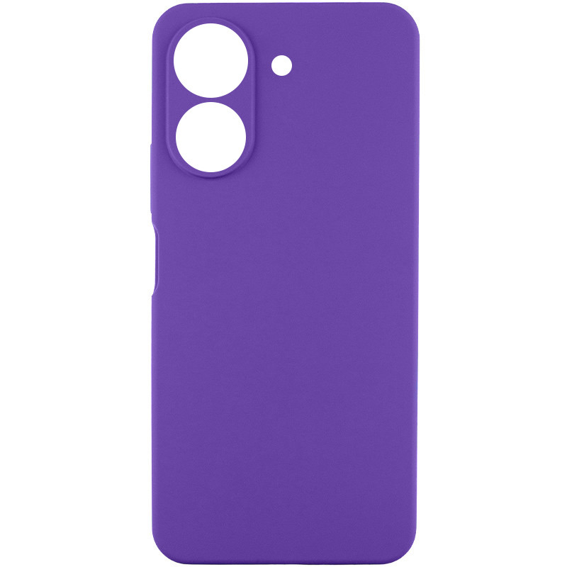 Чехол TPU GETMAN Liquid Silk Full Camera для Xiaomi Redmi 13C / Poco C65 (Фиолетовый / Ultra Violet)