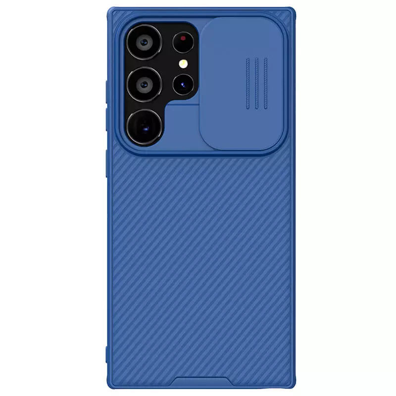 Карбонова накладка Nillkin CamShield Pro на Samsung Galaxy S24 Ultra (Blue)