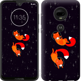 

Чехол Лисички в космосе для Motorola Moto G7 870502