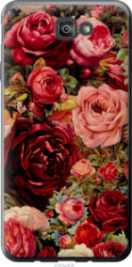 Чехол Цветущие розы для Samsung Galaxy J7 Prime