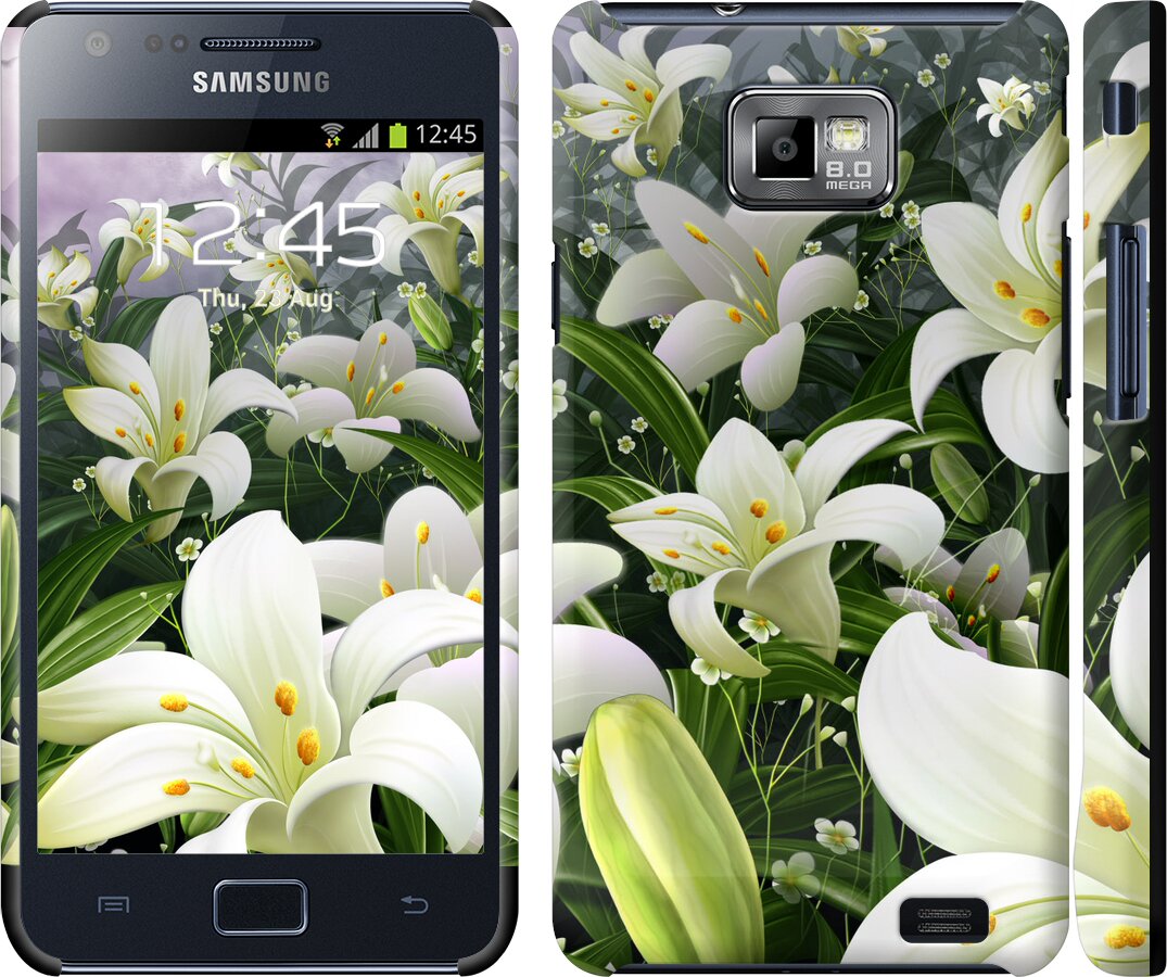 

Чехол Белые лилии для Samsung Galaxy S2 i9100 245598