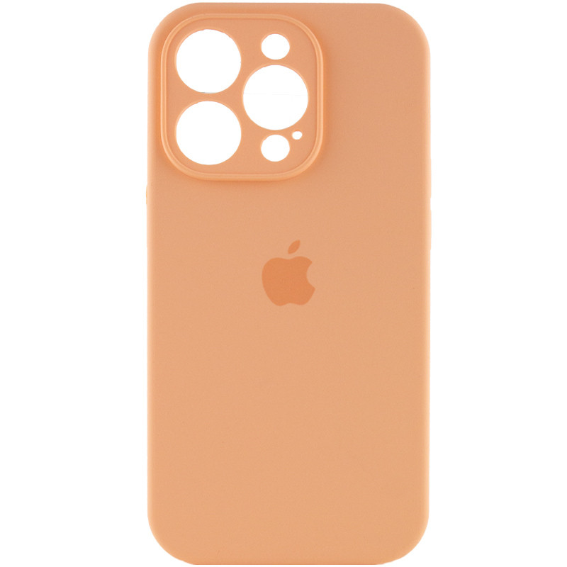 Чохол Silicone Case Full Camera Protective (AA) на Apple iPhone 12 Pro Max (6.7") (Помаранчевий / Cantaloupe)