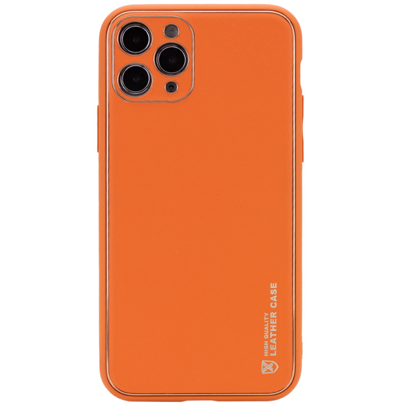 Шкіряний чохол Xshield на Apple iPhone 11 Pro Max (6.5") (Помаранчевий / Orange)