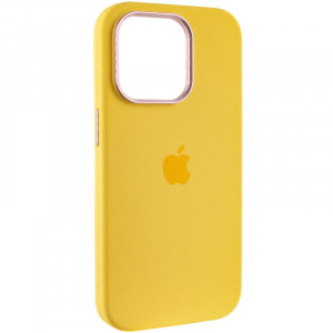 Чехол Silicone Case Metal Buttons (AA) для Apple iPhone 13 Pro (6.1")