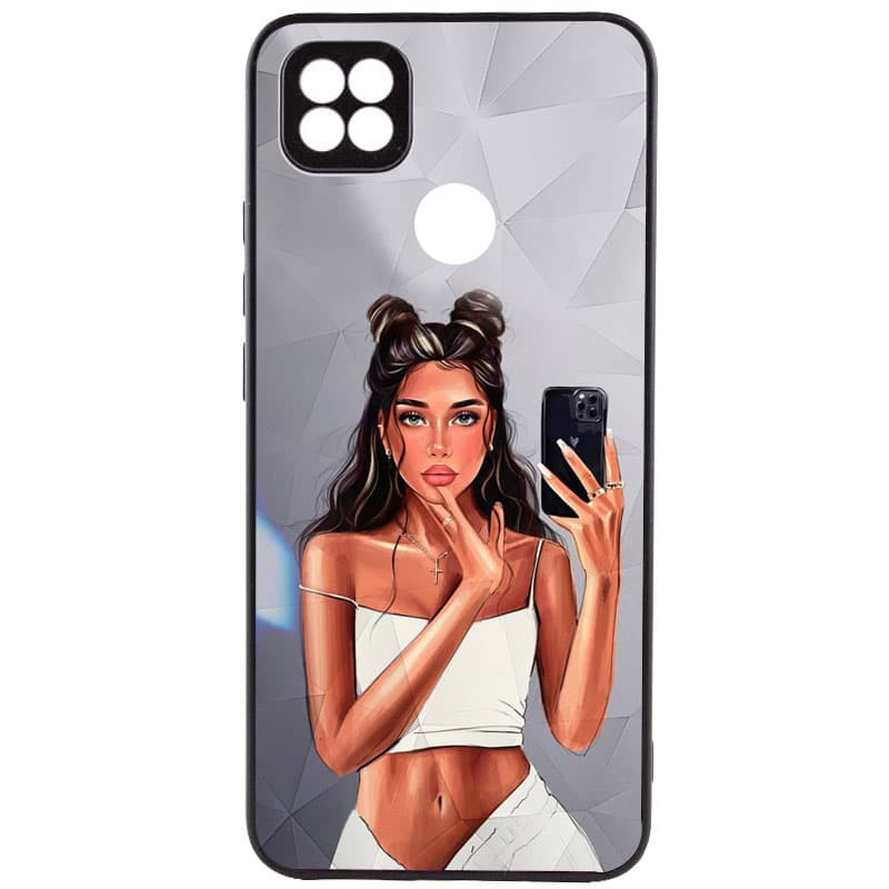 TPU+PC чехол Prisma Ladies для Xiaomi Redmi 9C (Black in White)