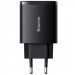 Фото МЗП Baseus Compact Quick Charger 30W QC+PD (2USB-A/1C) (CCXJ-E) (Чорний) на vchehle.ua