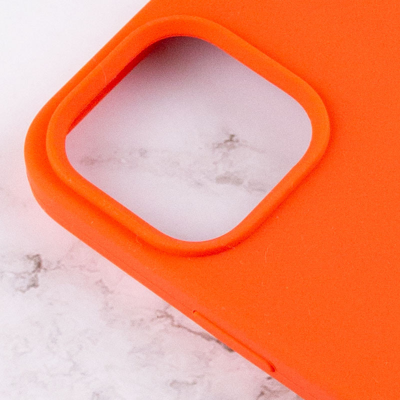 Фото Чехол Silicone Case Full Protective (AA) для Apple iPhone 14 Pro (6.1") (Оранжевый / Electric Orange) в магазине vchehle.ua