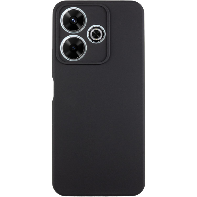 Чохол Silicone Cover Lakshmi Full Camera (AA) на Xiaomi Redmi 13 4G / Poco M6 4G (Чорний / Black)