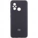 Чехол Silicone Cover Lakshmi Full Camera (AA) with logo для Xiaomi Redmi 12C / Poco C55 (Черный / Black)