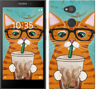 

Чохол Зеленоокий кіт в окулярах на Sony Xperia L2 H4311 625318