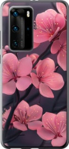 Чехол Пурпурная сакура для Huawei P40 Pro