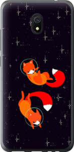 Чехол Лисички в космосе для Xiaomi Redmi 8A