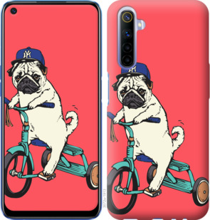 

Чехол Мопс на велосипеде для Realme 6 919731