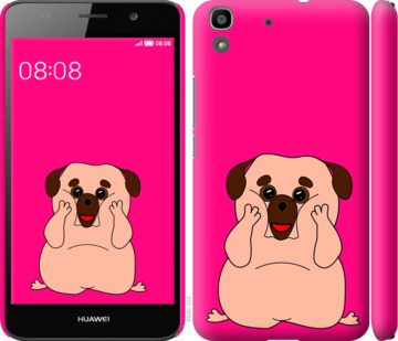

Чохол Веселий мопс на Huawei Y6 928643