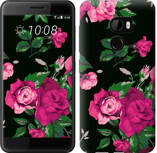 

Чехол Розы на черном фоне для HTC One X10 546888